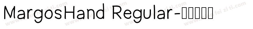 MargosHand Regular字体转换